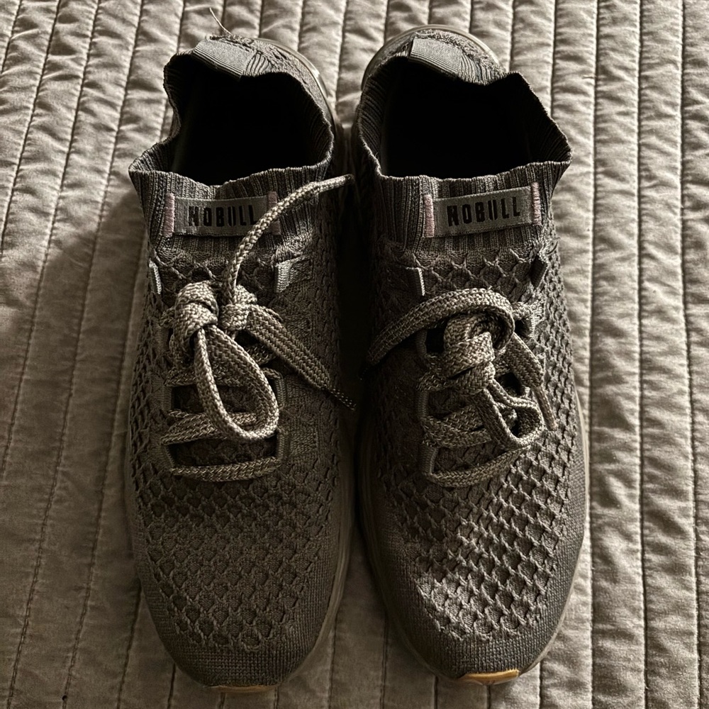 NOBULL Men's Dark Gray Knit Sneakers